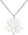 UNIFT Lotus Necklace for Women Stainless Steel Dainty Yoga Symbol Chakra Lotus Flower Pendant Necklace Spiritual Jewelry Inspirational Gifts
