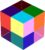 CMY Color Cube, 1.6 inch (40mm) CMYcube Acrylic Prism for Home or Office Desktop Decoration, Science Learning Toys Educational Gifts for Kids