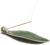 9″ Length Incense Stick Holder with 3 Holes, White Porcelain Incense Tray Ash Cather for Spa, Meditation Room, Yoga, Home, Office (Green)