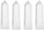 Luckeeper 4″ Clear Quartz Crystal Wand Obelisk | Polished 6 Faceted Reiki Chakra Meditation Therapy,4PCS