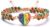 “SS Boutique” 7 Chakra Healing Heart Gemstone Bracelet – Handmade Natural Stone Wrap for Meditation, Energy, Spiritual Protection, and Mental Health Balance – 1 Strand 1 Piece Leather Bracelet