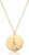 MEVECCO Gold Necklace Coin Disc Zodiac 12 Constellation Star Connected Engraved Horoscope Sign Astrology Pendant 18K Gold Plated Chain Dainty Personalized Simple Jewelry