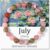 Birthstone Crystal Floral Bracelets for Women Men Colorful Stone Bracelet for Women Reduce Anxiety Zodiac Month Bracelet Birthday Graduation Gifts