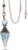 Jovivi Healing Crystal Pendulums for Dowsing Divination 6 Facted Hexagonal Pointed Cone Resin Chip Stones Reiki Wicca Spritual Gemstone Chakra Energy Pendant with Chain