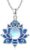 Lotus Neckalce/Evil Eye Necklace 925 Sterling Silver Flower Yoga Necklace Protection Amulet Spiritual Jewelry for Women