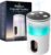 Waterless Essential Oil Diffuser: 𝟗 𝐂𝐨𝐥𝐨𝐫𝐬 𝐋𝐄𝐃 Scent Diffuser for Home&Car&Office – Portable Diffuser with 48H Battery, 4 Timers & 3 Mist Levels, Snow White