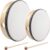 Nydotd 2-Piece Hand Drum Set – 10 Inch & 8 Inch Wooden Frame Drum Percussion Instruments with 2 Drum Beatters for Adult Leisure & Festive Musical Performances