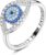 925 Sterling Silver Rings for Women | Elegant Dainty Hoop & Band Rings with 5A Cubic Zirconia | Daily Wear Jewelry with Gift Bag (Sizes 6-9)