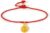 24K Gold Anklet Beaded Anklet Bracelet Adjustable Chain Waterproof Dainty Beads Charm Garnet Red Link Natural Gemstone Layered Braided Rope Healing Jewelry Lucky Protection Charms Solid Gold Gifts