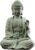 fazhongfa Mini Buddha Statue 4.7 Inch Natural Stone Handmade Buddha Sculptures Creative Zen Garden Aquarium Fish Tank Decorations Home Decor to Friend Family Mom Father as Gift (Meditation)