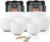CVNC 432HZ 6-12 Inch Set Of 7 PCS Crystal Singing Bowls Frosted White | Chakra Quartz Sound Bowls for Sound Healing Meditation & Yoga with 2 PCS Travel Carry Case Bag and Mallets