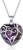 Bestyle Tree of Life Wrapped Healing Crystal Necklaces 12 Month Birthstone Pendant for Women, Crescent/Heart Gemstone Jewelry, Vintage Birthday Gifts/Energy Gift