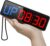 ANJANK Small Portable Gym Timer Clock, Strong Magnet, Workout Interval Timer with Powerful Battery, Stopwatch, Remote Control, Adjustable Brightness, Fitness Digital Timer for Home/Garage/Boxing