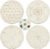 ORIGACH 4 PCS Wooden Crystal Grid Board, Round Sacred Geometry Energy Grids Board, 5.9Inch Diameter Metatron’s Cube Crystal Plate for Witchcraft Wiccan Altar Ritual Sacred Space Decor