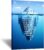 KREATIVE ARTS – Canvas Quotes Wall Art Success Inspiration Motivation Iceberg Poster Stretched Gallery Wraps Giclee Print Ready to Hang for Office and Home Decor 24x36inch