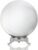 QFkris 100mm/3.9inch Clear Crystal Ball with Metal Stand Fortune Teller Mystical Quartz Ball Photography Props FengShui Divination Spheres Decorative Glass Ball