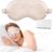Silk Sleep Mask,Eye Mask for Sleep Women Men,Mulberry Sleeping Mask with Adjustable Strap,Blindfold Blackout Eye Mask for Travel and Full Night’s Sleep,Nap