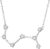 925 Sterling Silver CZ Astrology 12 Constellation Horoscope Sign Astrology Zodiac Star Necklace Birthday Jewelry for Women,18-20 inch