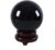 LONGWIN 150mm(5.9 inch) Big Divination Black Crystal Ball for Witchcraft Fengshui Sphere Home Decorations Meditation Ornaments
