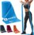 A AZURELIFE Professional Individual Exercise Resistance Bands, Single 5, 6,7 Ft or 8 Yards Elastic Bands, Non-Latex Stretch Bands for PT, Yoga, Pilates, Rehab, at-Home or The Gym Workouts