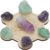 FINGERINSPIRE Hexagon Wooden Crystal Grid Board with Chakra Design 5.3×5.8×0.2inch PapayaWhip Color Wood Plate for Crystal Energy Healing Meditation Decoration Yoga Space Decoration Accessories