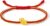24K Gold Bracelet Chinese Animal Charm Bracelets Adjustable Red String Lucky Zodiac Chain Cute Charms Snake Beads Link Protection Bangle Good Luck Braided Rope New Year Jewelry Gift for Wmen Men