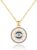 SmileBelle Evil Eye Necklace Rakhi for Sister Gold Protection Ojo Turco | Handmade Evil Eye Jewelry Gold Protection for Women, Ojo Turco Pendant Luck Amulet, Third Nazar Necklace Birthday Gift to Her