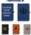 Personalized A5 Notebook Set with Pen, PU Leather Journal, Custom Name Logo Photo, Lined Pages, for Work, School, Office, Daily Writing (Dark Blue)