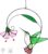 Stained Glass Hummingbird Suncatcher with Flower Branch – Handmade Real Glass Window Hanging, Bird Safe Gift for Women, Mom & Bird Lovers – Vibrant Porch & Kitchen Decor (Green)