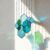 Stained Glass Window Hanging, Crystal Suncatcher, Blue-Green | Rswardeleco Stained Glass Window Hanging, Crystal Suncatchers for Windows, Blue Green Home Wall Art, Gift for Couples