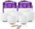 CVNC Crystal Singing bowl Set of 7 for Sound Healing White | 7″-12″ Inch Frosted Chakra Quartz, Sound Healing Meditation,Mindfulness,Relaxation, Includes 2 Case Bags and Rubber Mallets