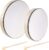 Nydotd Hand Drum Percussion Wood Frame Drum with Drum Stick Percussion Instruments Musical Performance Pro Hand Drum with Wooden Drum Beater (Wood Color, 12 Inch and 10 Inch)