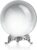 QFkris 80mm Clear Crystal Ball with Stand for Fortune Teller Divination Crystal Sphere for Magic, 3.1inch Decorative Ball for Lensball Photography, Feng Shui