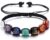 Jovivi 7 Chakra Reiki Healing Crystals Stretch Bracelet Natural Gemstone Energy Balancing Yoga Beads Bracelet for Women Braided Rope/Elastic String