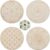 ORIGACH 4 Patterns Wooden Crystal Grids 15×15 cm Round Sacred Geometric Arrangement Crystal Grid Board Metatron’s Cube Plate for Wiccan Altar Ritual Sacred Space Decor