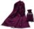 BLESSUME Altar Tarot Card Table Cloth with Tarot Bag Divination Wicca Velvet (Purple 2)
