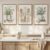 Framed Botanical Wall Art for Kitchen, 3 Piece Modern Farmhouse Sage Green Plant Canvas Painting Prints, Vintage Rustic Farmhouse Utensil Artwork for Kitchen Dining Room Coffee Bar Wall Decor, 16×24
