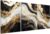 Palette Dreams 3 Piece Framed Black and White Abstract Wall Art, Black Gold Canvas Black Marble Picture Wall Decor, Modern Gold Foil Art Poster Print for Living Room Bedroom Office Bathroom 16×24 Inch