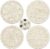 ORIGACH 4 PCS Wooden Crystal Grid Board, Round Mandala Energy Grids Board, Metatron’s Cube Crystal Plate for Witchcraft Wiccan Altar Ritual Sacred Space Decor, 5.9Inch Diameter