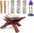White Sage Smudging Kit Smudge Stick Gift Kit Smudging & Energy Cleansing Kit with Amethyst, White Sage, Palo Santo, Abalone Shell, Stand & Lavender ~ Sage Cedar Incense for Cleansing House