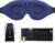 MZOO Luxury Sleep Eye Mask for Side Sleeper Men Women, Zero Eye Pressure 3D Sleeping Mask, Light Blocking Patented Design Night Blindfold, Soft Eye Shade Cover for Travel, Blue