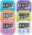 6 Pack Multi-Function Electronic Timer – Magnetic Digital Timers Big LCD Display the Loud/Silent Switch Countdown Timer Extensively Use in Break Time, Cooking,Gym, Meeting, Classroom