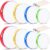 Boao 8 Pcs Hand Drums Percussion Wood Frame Drums with Stick 12 10 8 6 Inch Musical Instruments for Educational Percussion Music Adults Beginners Gifts, Multicolor