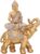 Buddha Statue for Home Decor Gold 9.25″-Elephant Buddha Statues for Zen Decor -Spiritual Décor-Feng Shui Décor-Buddha Decor for Living Room-Buda–Budda–Buddha Gift for Relaxation, Meditation or Shrine