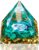 Orgone Pyramid, Small Healing Crystal Pyramid Porstive Energy Generator, Orgonite Pyramid for Resist Stress, Bring Good Luck and Wealth