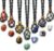 7 PCS Chakra Crystals Natural Stone Necklaces Set Meditation Energy | Chakra necklace , Natural Crystal, Positive Energy, natural crystal necklace
