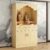 Altar Table, Solid Wood Meditation Prayer Table, Chinese Feng Shui Buddhist Altar Cabinet, Pooja Cabinet for Home or Temple Worship