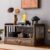 Gdrasuya10 Walnut Meditation Table Altar Table, Floor Table for Spiritual Low 2 Tier Japanese Tablé Puja Tablé with Drawer Zen Style Storage Cabinet Bamboo Coffee Tablé for Displaying Jars Books