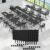 Folding Conference Room Table with Large Wheels,Space-Saving Stackable Folding Meeting Table Modular Flip-Top Conference Tables for Training Rooms, Classrooms & Seminars (6, Black, 47.2 Inch)