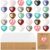 30 Pcs Heart Crystals and Healing Stones Bulk, 0.8″ Polished Natural Heart Shaped Rocks Gemstones with Hug Cards Set for Meditation Balancing Chakra Reiki Valentines Mother’s Day Gifts